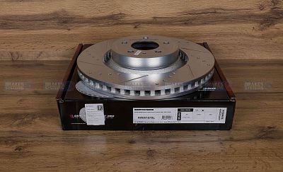 Передний тормозной диск Evolution с перфорацией и насечками, в покрытии GEOMET